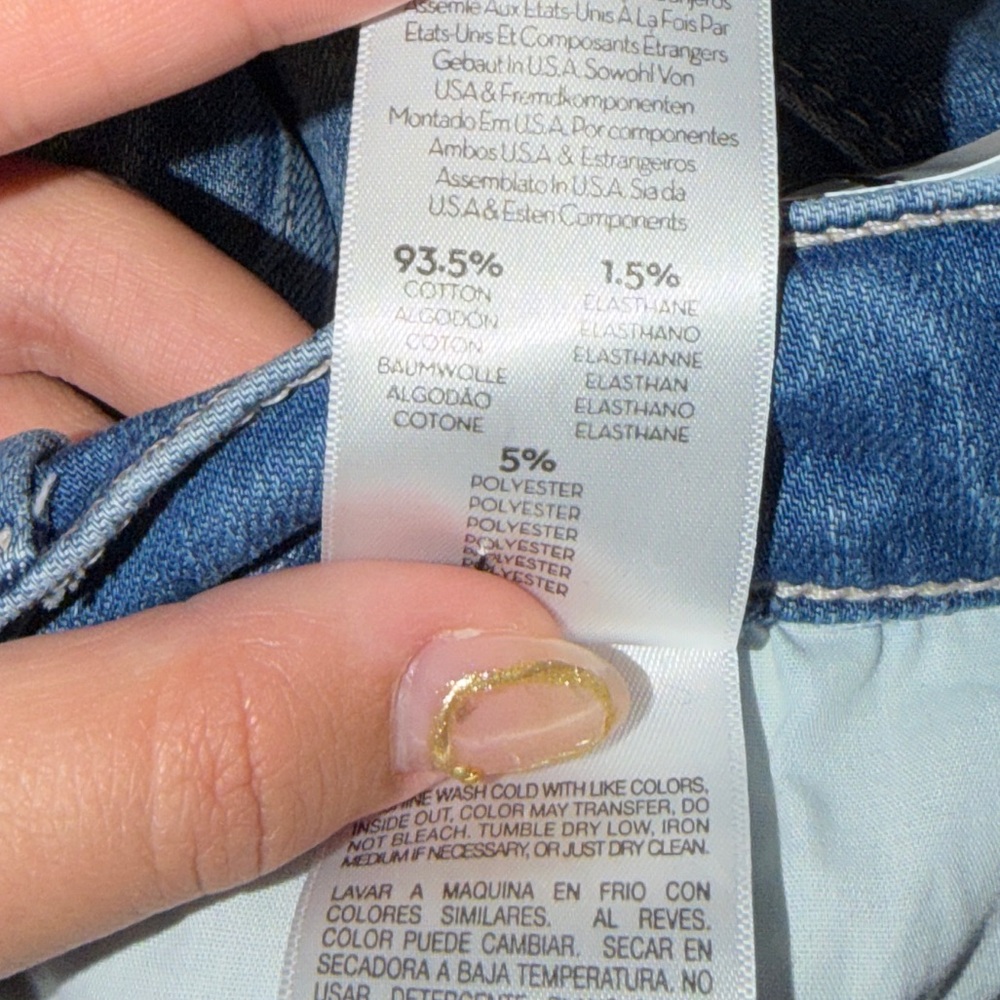 Mother The Hustler Ankle Fray Jeans In Wishful Drinking Size 26 - Picture 6 of 8